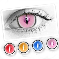 ⭐Lentes de Contacto Mesh Demon Slayer FX Nubla Bloquea Visión