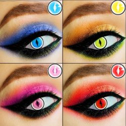 ⭐Lentes de Contacto Mesh Demon Slayer FX Nubla Bloquea Visión