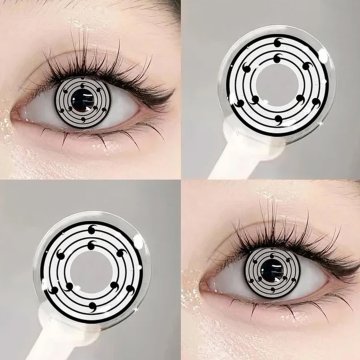 ⭐ Lentes de Contacto Anime Byaku-Sharingan Itachi White Crazy