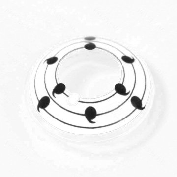 ⭐ Lentes de Contacto Anime Byaku-Sharingan Itachi White Crazy