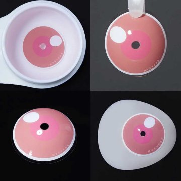 Lentes De Contacto Lentes De Contacto Demon Slayer Kamado Nezuko II con Brillo