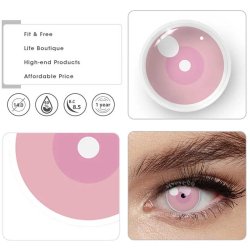 Lentes De Contacto Lentes De Contacto Demon Slayer Kamado Nezuko II con Brillo