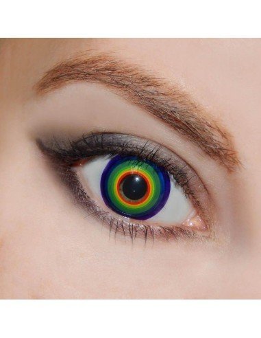 Lentes de Contacto Cosplay Unicornio Arcoiris Plano Kawaii