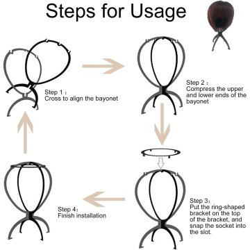 Soporte estante de pie para Pelucas