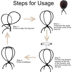 Soporte estante de pie para Pelucas