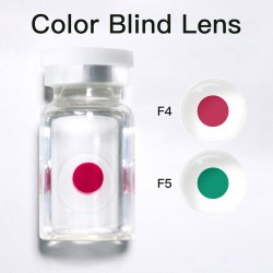 Lentes de contacto daltónicos defectos de visión de Color Rojo y verde