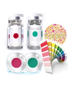 Lentes de contacto daltónicos defectos de visión de Color Rojo y verde