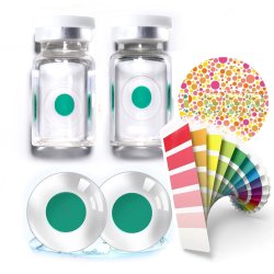 Lentes de contacto daltónicos defectos de visión de Color Rojo y verde