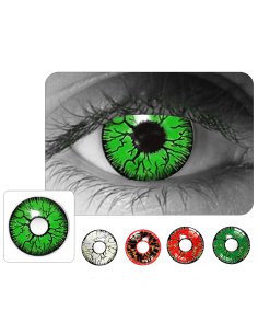 ⭐Lentes de Contacto Crazy Hornet FX Halloween Verde 2