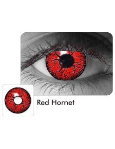 ⭐ Lentes de Contacto Crazy Hornet FX Halloween Rojo