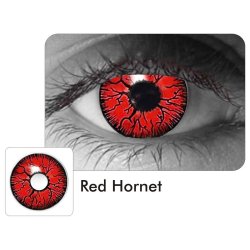 ⭐ Lentes de Contacto Crazy Hornet FX Halloween Rojo