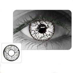 ⭐ Lentes de Contacto Crazy Hornet FX Halloween Blanco