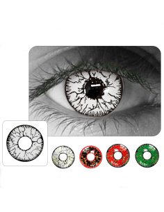 ⭐ Lentes de Contacto Crazy Hornet FX Halloween Blanco 2