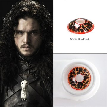 ⭐Lentes de Contacto Crazy Hornet FX Halloween Negro