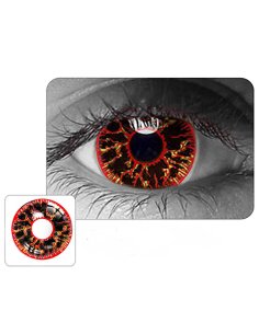 ⭐Lentes de Contacto Crazy Hornet FX Halloween Negro