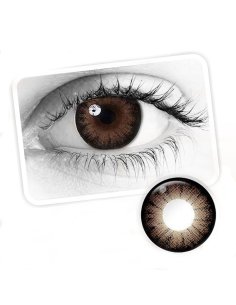 Lentes de Contacto Big Eyes Choco 14.5mm Borde Café Efecto Ojos Grandes