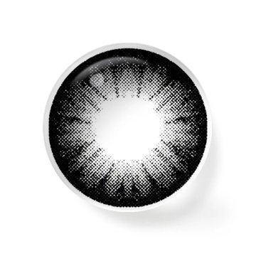 Lentes Big Eyes Gris 14.5 mm | Ojos grandes