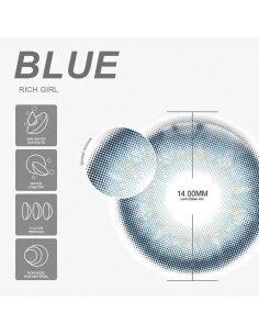 ⭐Lentes Cosméticos Cosméticos Rich Girl de Apariencia Natural 2