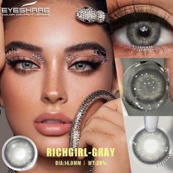 ⭐Lentes Cosméticos Cosméticos Rich Girl de Apariencia Natural