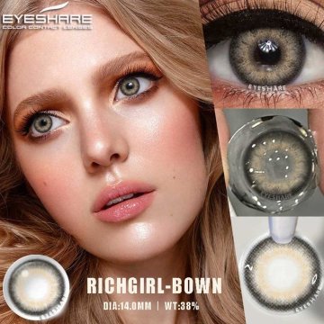 ⭐Lentes Cosméticos Cosméticos Rich Girl de Apariencia Natural
