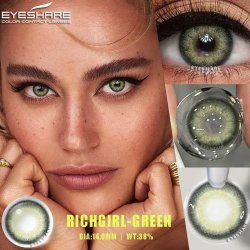 ⭐Lentes Cosméticos Cosméticos Rich Girl de Apariencia Natural