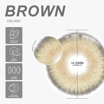 ⭐ Lentes Cosméticos Iceland Color Azul