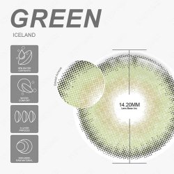 ⭐ Lentes Cosméticos Iceland Color Azul