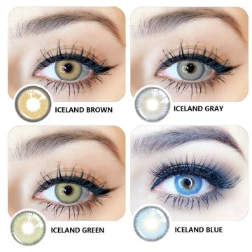 ⭐ Lentes Cosméticos Iceland Color Azul