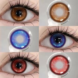 ⭐ Lentes de Contacto Cosplay Thermo Aura hd Kawaii