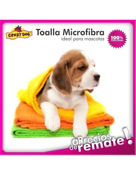 Toalla de Microfibra ultra absorbente para Baño de Mascotas