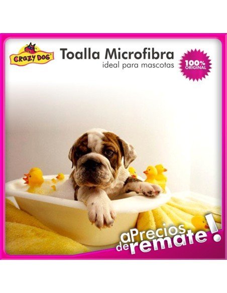 Toalla de Microfibra ultra absorbente para Baño de Mascotas