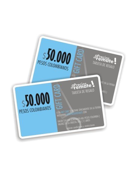 Tarjeta de Regalo 50.000 pesos, Gift Card El obsequio perfecto