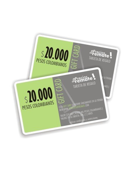 Tarjeta de Regalo 20.000 Pesos Gift Card El obsequio perfecto