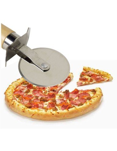 Cortador Circular de Pizza en acero Inoxidable, corta y porciona fácil