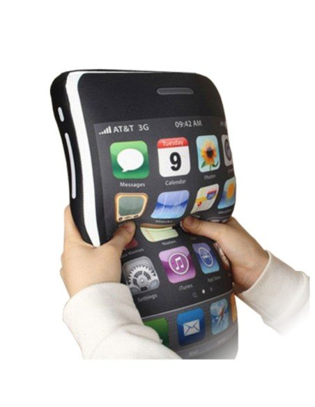 Cojín Anti estrés con forma de Iphone, almohada iCushion 