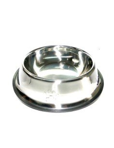 Comedero Metálico Grande con Relieve para Mascotas Antideslizante