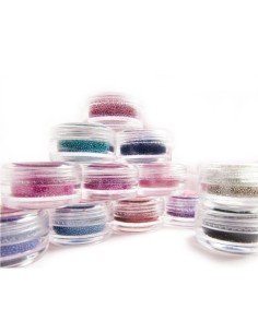 Kit x 12 Decoración de Uñas Micro esferas caviar 