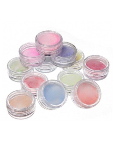 Kit de 12 Glitter para Decoración de Uñas con escarcha cosmética