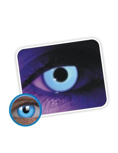 Lentes contacto UV Glow Crazy Neón Magic Azul