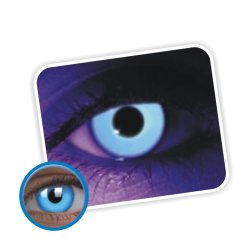 Lentes contacto UV Glow Crazy Neón Magic Azul