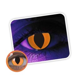 Lentes contacto UV Glow Crazy Neón Gato Naranja