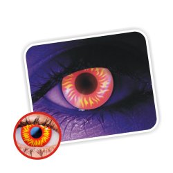 Lentes contacto UV Glow Crazy Neón Magic Demonio