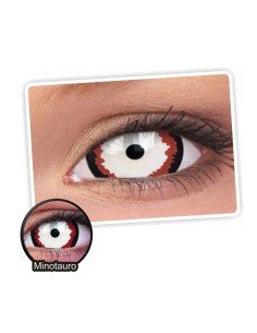Lentes de contacto Mini Sclera Lens Crazy, Minotauro, Lentes Halloween y Efectos de Cine Minotauro