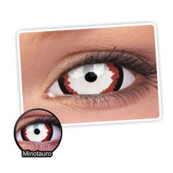 Lentes de contacto Mini Sclera Lens Crazy, Minotauro, Lentes Halloween y Efectos de Cine Minotauro
