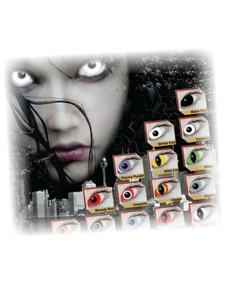 Lentes Crazy Lentes de contacto Halloween Disfraz Brujas