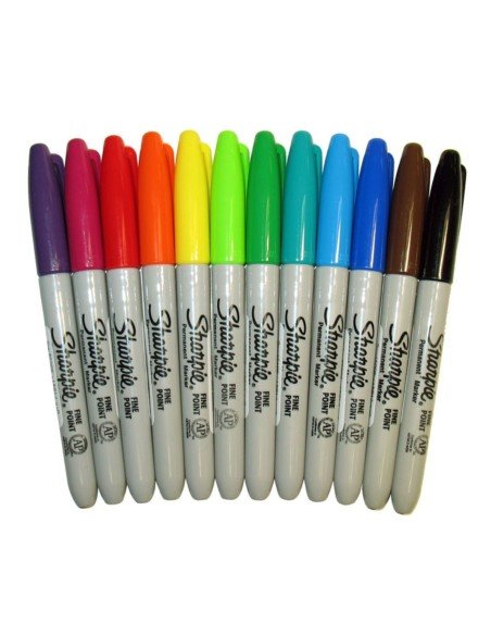 Sharpie Punta Fina Marcador Permanente  (12 unidades)