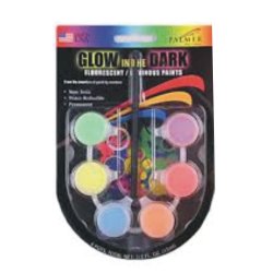 kit de Pintura Luminosa Glow in the dark Neón Fluo Blacklight Painting