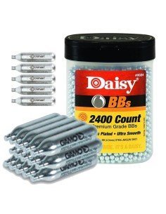 Combo AirSoft 2400 Balines Daisy 4.5mm + 20 Pipetas Crosman Co2 12gr