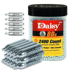 Combo AirSoft 2400 Balines Daisy 4.5mm + 20 Pipetas Crosman Co2 12gr