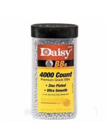 Balines BBs Daisy Niquelados 4.5mm AirSoft (Tarro de 4000 unidades) 